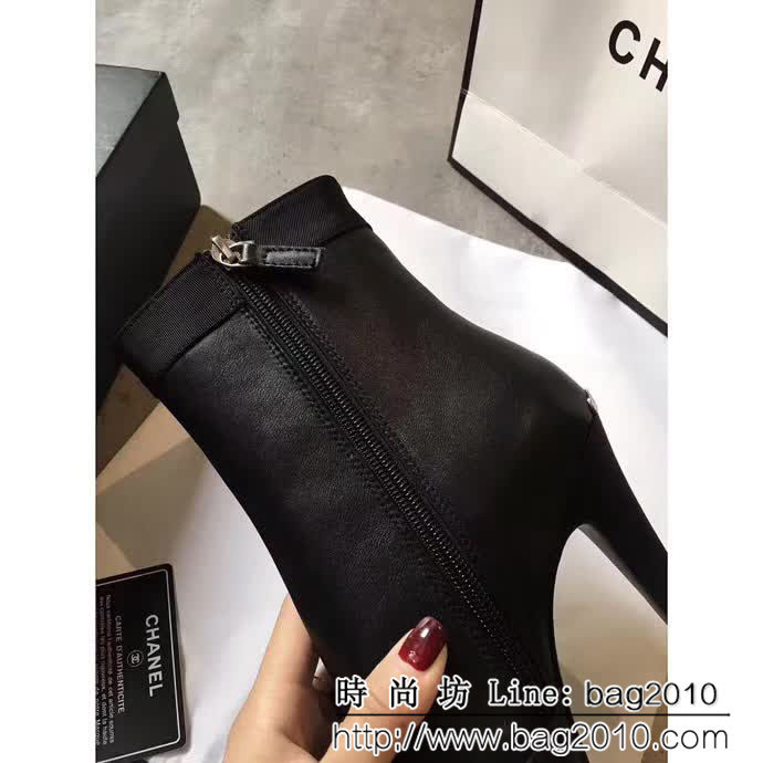 CHANEL香奈兒 原版一比一制定 牛皮 高跟短靴 QZS2009